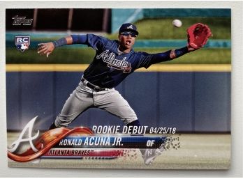 Ronald Acuna Jr. Atlanta Braves ROOKIE CARD 2018 TOPPS