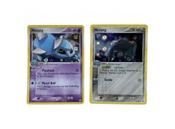 (2) 2004 Pokemon Metang 80 HP, No. 43/101 And 44/101 Holo