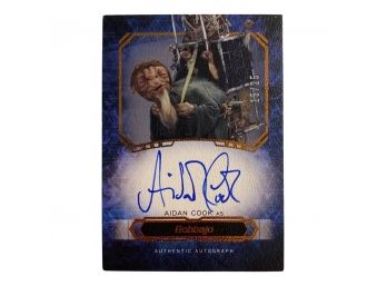 Star Wars Masterwork Authentic Autograph Of Aidan Cook As Bobbajo No. 15/25