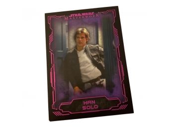 Star Wars Masterwork #4 Han Solo 09/25 Rare Trading Card By TOPPS