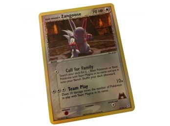 Team Magma Zangoose Reverse Holo, 2004 Pokemon Card No. 22/95