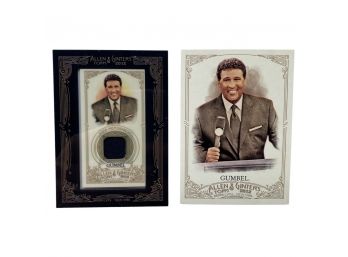 (2) TOPPS Allen And Ginter 2012: Greg Gumbel With Matching Mini Relic Card