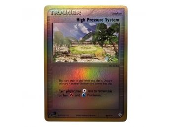 2003 Pokemon Trainer High Pressure System Reverse Holo Stadium Card No. 85/97