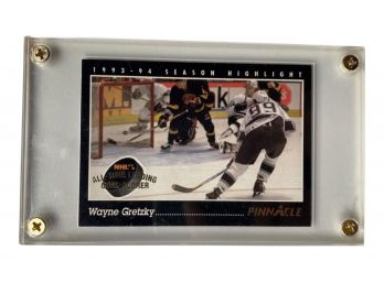 Wayne Gretzky 1993-94 Season Highlight By Pinnacle, Hard Case