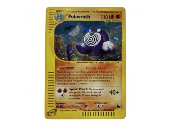 2003 Pokemon Poliwrath Holo 110 HP, No. H24/H32