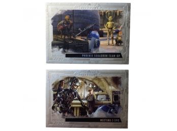 (2) Star Wars Masterwork The Adventures Of R2 D2, Numbers 467/565 And 220/565 TOPPS Trading Cards