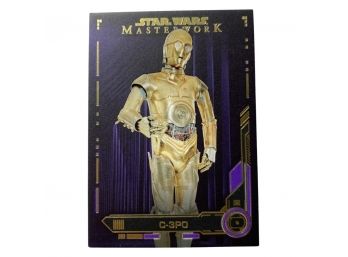 Star Wars Masterwork C-3PO 42/50 Number 6 In Series. TOPPS Trading Card