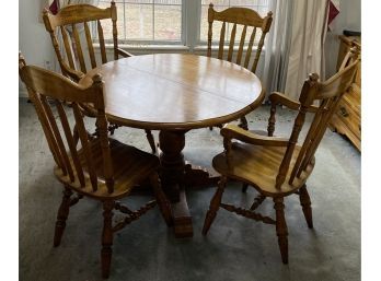 Dining Table With 6 Chairs And Two Extra Leafs