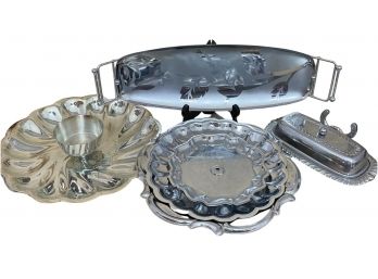 Beautiful Collection Of Serving Essentials Kitchenware Including Leaf Platter