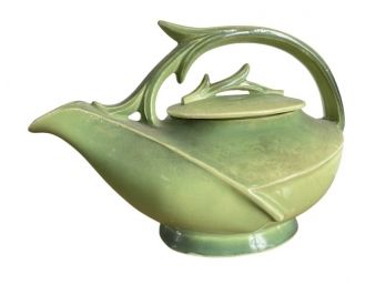 Vintage McCoy Pottery Green Teapot