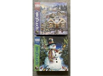 Springbok 1000 Piece Puzzles, Two Total, Unopened