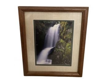 Long Exposure Waterfall Photograph, Framed