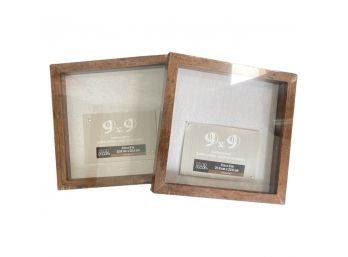 (2) 9 X 9 Inch Shadowboxes By Studio Decor In Factory Packaging