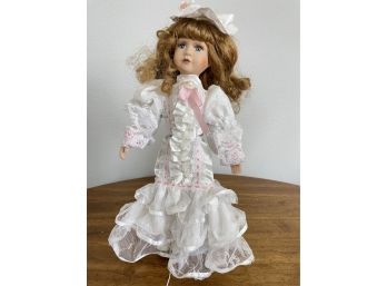 Adorable Bridal Porcelain Doll