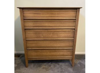 Iconic Mid Century 5 Drawer Chest, 38 X 44 X 19