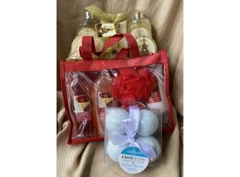 (3) Spa / Bath Sets With Body Lotions, Bath Bombs And More!