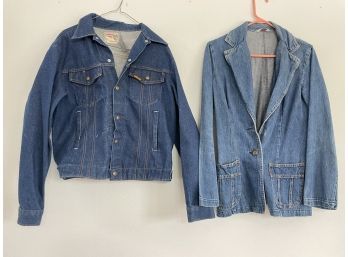 DENIM!! Vintage Levis And Saddle King Denim Jackets