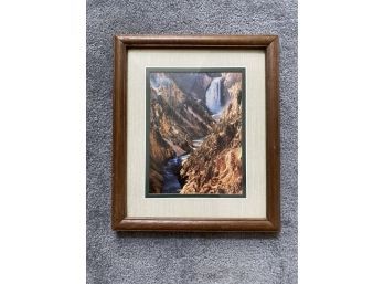 Waterfall, Framed Photograph 11 X 13