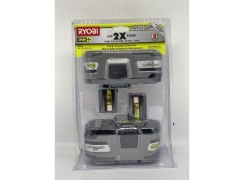 Ryobi P162 One 18 Volt Compact Lithium Ion 1.5 Ah Battery Multi Pack (2 Batteries)