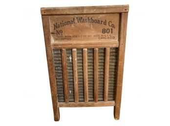 Antique, National Washboard Co. No 801 In Great Condition!