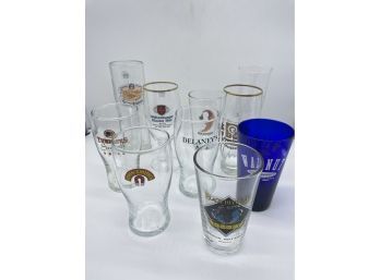 Super Cool Collection Of Various Beer Glasses.