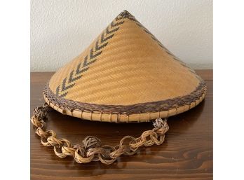 Authentic 1950s Asian Rice Hat