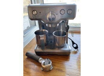 Breville Espresso Machine. Includes Two Cups And Press