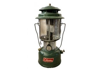 Vintage Coleman 220F Lantern In Red Wooden Case.