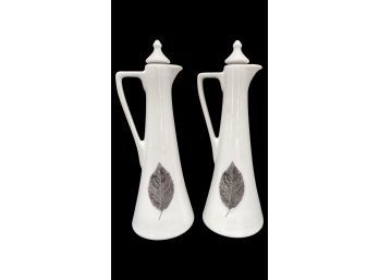 Pair Of Ceramic Oil And Vinegar Bottles By Portmeirion