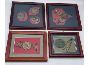 * Unique Chinese Metal Piece Artwork In Frames