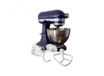 Kitchen Aid Stand Mixer- BLUE/PURPLE Color. Comes With 3 Attachments