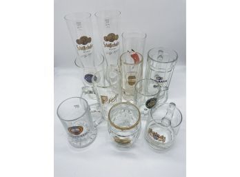 German Brand Beer Glasses And Mugs! Schofferhofer Weizen, Paulaner, Kloster, And Luisen Brau