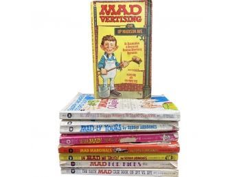 RARE Collectible Of MAD Paperback Books / Comics, 8 Count