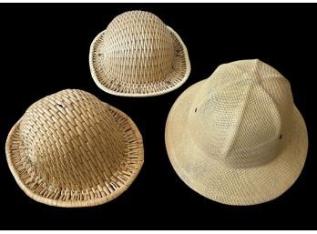 Vintage Woven Safari Hats (3)