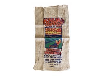 Kauai Coffee Burlap Bag From Hawaii. Bag In Awesome Condition!