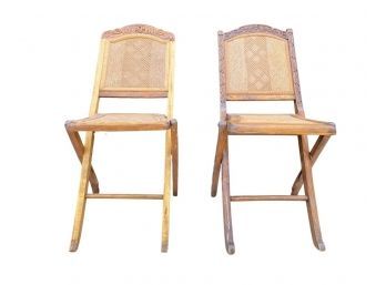 Vintage Chinese Folding Chairs (2)