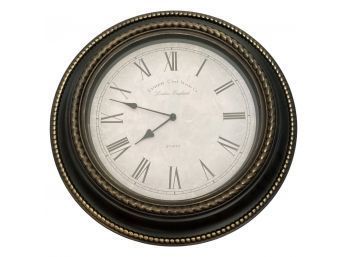 Beautiful 20 Inch Round Wall Clock With Ornate Design