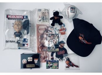 The Ripken 8 Collection: 1 Of 3,000. Includes LIMITED EDITION Pins, Bobble Head, Hat, Key Chains, And Baseball