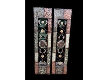 Multicolored Metal Art Decor Panels (2)