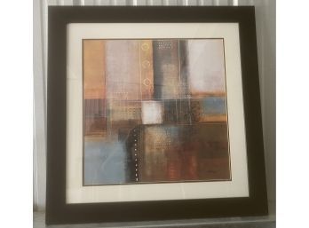 Framed Abstract Artwork By JD Hotsinger, 35 X 36