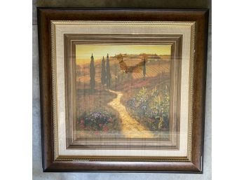 Framed Artwork By Steve Thoms, Down The Lane 39 X 40