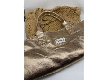 Tone It Up Knitted Beach Bag And Large Shiny Bag!