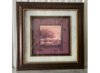 Framed Artwork By McGannon, Cabernet Estate 34 X 34