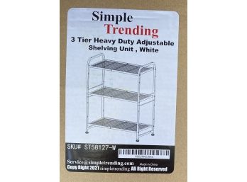 3 Tier Heavy Duty Adjustable Shelving Unit In Factory Packaging