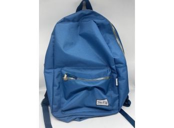 Blue Tone-up Backpack With Head Phone Pocket. Like New!