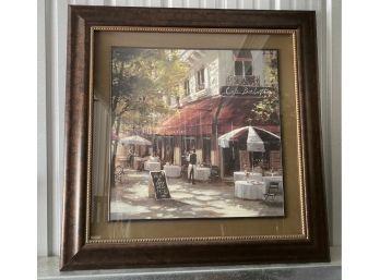 Framed Artwork By Brent Heaghton, The Crepe House 40 X 40