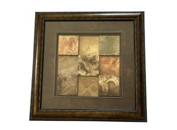 22X22 Inches Picture Of Three Dimensional Squares In Frame With Glass