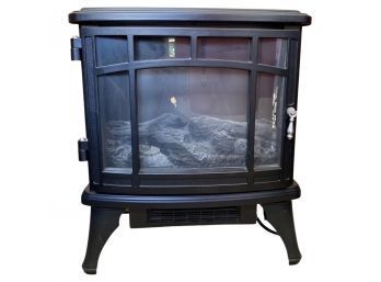 Black Faux Fireplace, Electric, In Great Condition! It Works