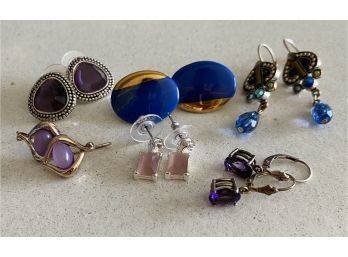 Purple And Blue Color Earrings Collection (6)