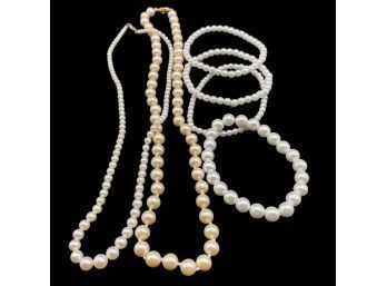 Beautiful Pearl Bead Necklaces And Bracelets